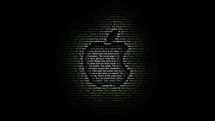 Apple logo typography wallpaper