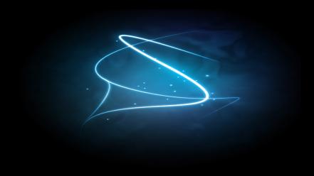 Blue lights abstract wallpaper