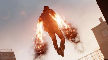 Burning playstation 4 second son delsin rowe wallpaper