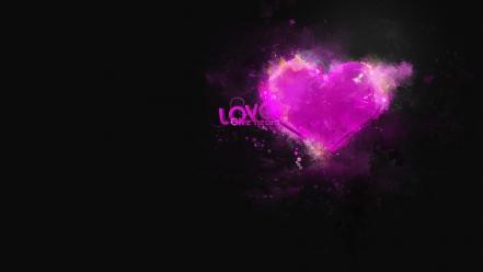 Dark love purple wallpaper