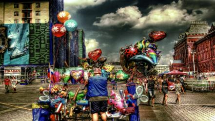 Hdr photography balloons colors vendors wallpaper
