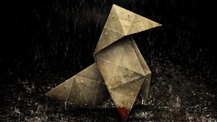 Heavy rain origami wallpaper