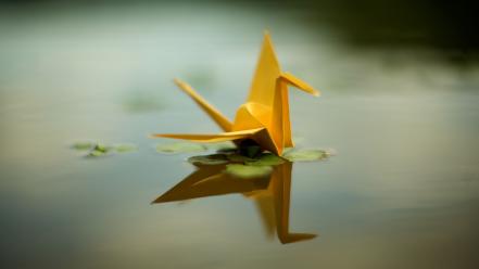 Origami water wallpaper