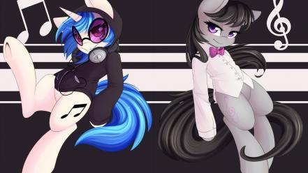 Pony: friendship is magic octavia vinyl scratch wallpaper