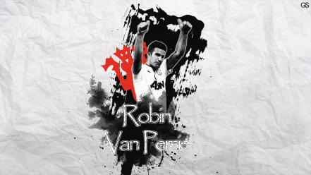 Red devils robin van persie football players wallpaper