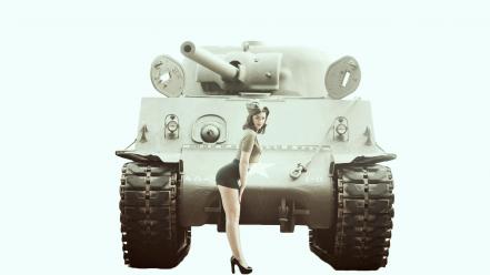 Sarah long redhead tanks war wallpaper