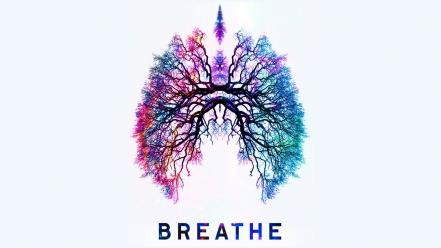 Trees lungs breath wallpaper