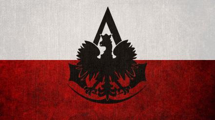 Assassins creed flags poland logos polish flag eagle wallpaper