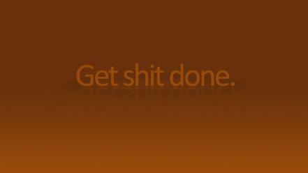 Clean gradient minimalistic motivational orange wallpaper