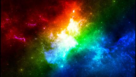 Colorful space wallpaper