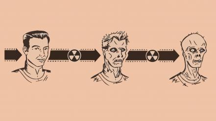 Digital art nuclear radiation symbol wallpaper