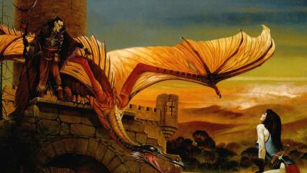 Dragons castle chris achilleos wallpaper