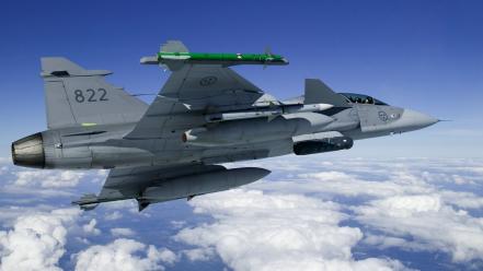 Gripen air force fighter jets airforce wing wallpaper