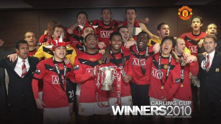Manchester united football teams carling cup legend wallpaper
