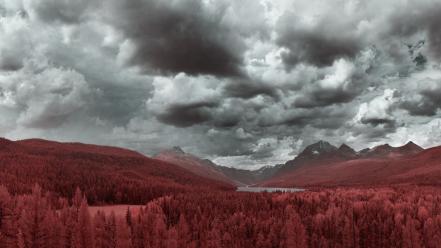 Nature lakes infrared photography natural scenery ir wallpaper
