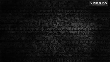 Paper black text matrix digital art type wallpaper