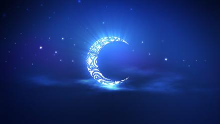Shining ramadan moon wallpaper