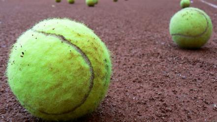 Sports tennis balls clay widescreen wallpaper