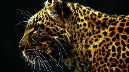Digital Leopard wallpaper