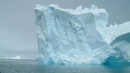 Landscapes icebergs skyscapes sea wallpaper
