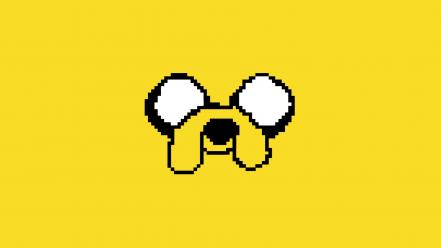 Adventure time jake the dog pixel comic wallpaper