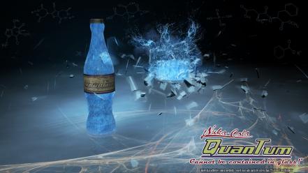 Bottles nuka cola quantum digital art nuka-cola wallpaper