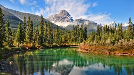 Canadian forests landscapes mountains natural scenery wallpaper