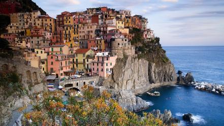 Cinque terre manarola spezia landscapes nature wallpaper