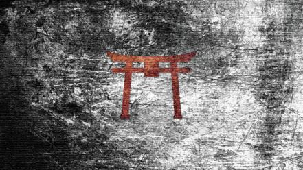 Kamigawa magic: the gathering symbols torii wallpaper