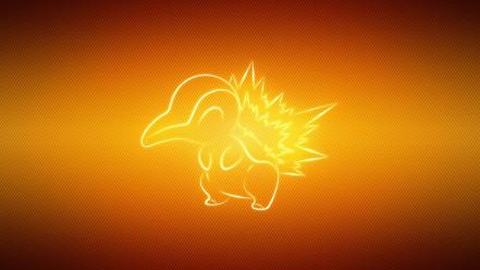 Pokemon video games multicolor manga cyndaquil wallpaper