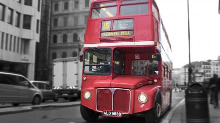 White red tower england london bus double-decker wallpaper