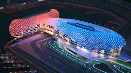 Abu dhabi hotel architecture stadium wallpaper