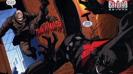 Batman beyond dc comics futuristic superheroes wallpaper