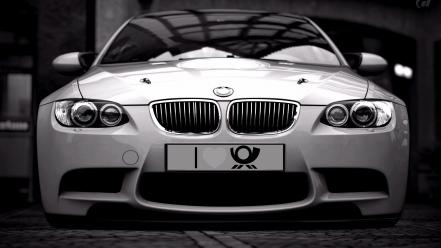 Bmw cars front view silver sport wallpaper