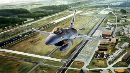 F-16 fighting falcon aircraft wallpaper