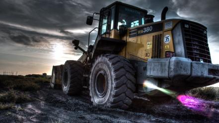 Hdr photography komatsu wa380 vehicles wallpaper