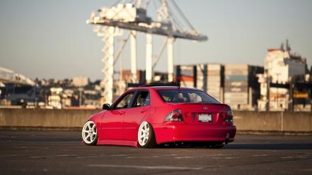 Japanese cars jdm red tuned car wallpaper