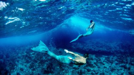 Merman underwater wallpaper