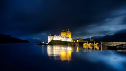Scotland backgrounds castle night wallpaper