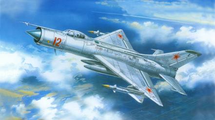 Sukhoi su-11 aircraft fighters wallpaper
