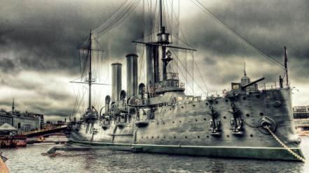Avrora russian navy russians cruiser dock wallpaper