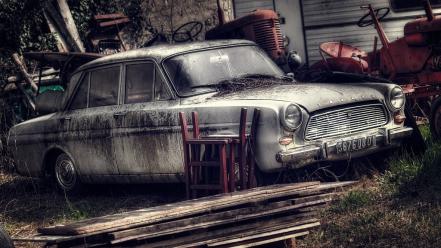 Cars cyberpunk old rust wheels wallpaper