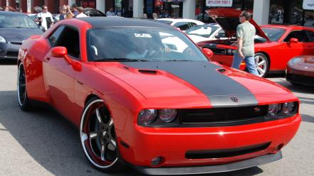Dodge cars muscle red wallpaper