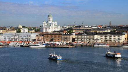 Finland helsinki cityscapes viewscape wallpaper