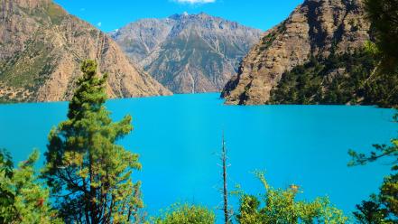 Nepal lakes landscapes mountains wallpaper