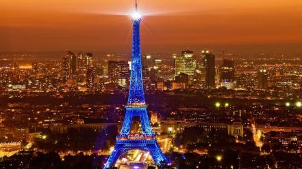 Paris city night wallpaper