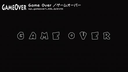 3d game over wallpaper