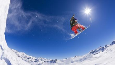 Alps snowboarding wallpaper