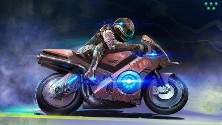 Artwork motorbikes wallpaper