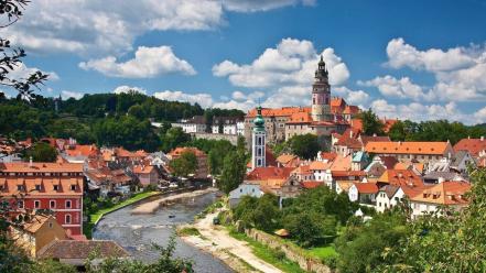 Czech republic cities cityscapes český krumlov wallpaper